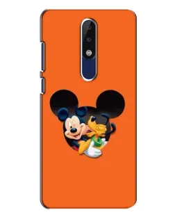 Чехол для Nokia 5.1 Plus (X5) с картинкой «Сердце Микки Минни»