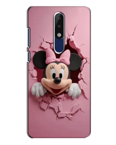 Чехол для Nokia 5.1 Plus (X5) с картинкой «Минни сквозь стену»