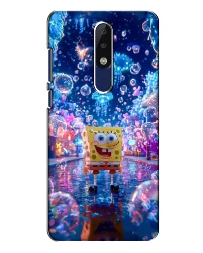 Чехол для Nokia 5.1 Plus (X5) с картинкой «Неоновый океан»