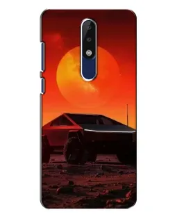 Чохол для Nokia 5.1 Plus (X5) з картинкою «Cybertruck на Марсі»