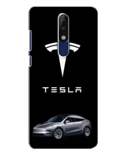 Чохол для Nokia 5.1 Plus (X5) з картинкою «Tesla Model Y»