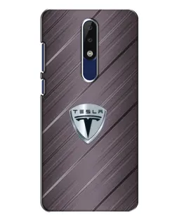 Чохол для Nokia 5.1 Plus (X5) з картинкою «Металева текстура Tesla»