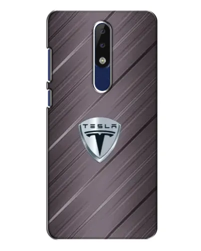 Чохол для Nokia 5.1 Plus (X5) з картинкою «Металева текстура Tesla»