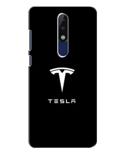 Чохол для Nokia 5.1 Plus (X5) з картинкою «Tesla White Logo»