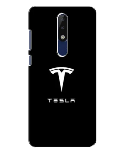 Чохол для Nokia 5.1 Plus (X5) з картинкою «Tesla White Logo»