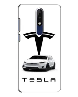Чохол для Nokia 5.1 Plus (X5) з картинкою «Tesla White Style»