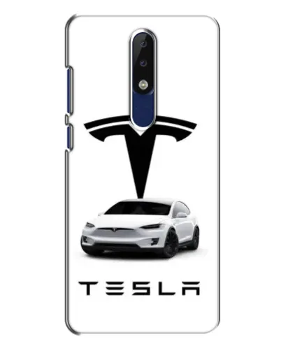 Чохол для Nokia 5.1 Plus (X5) з картинкою «Tesla White Style»