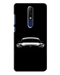 Чохол для Nokia 5.1 Plus (X5) з картинкою «Фари Tesla Night»