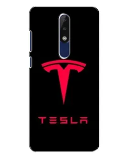 Чохол для Nokia 5.1 Plus (X5) з картинкою «Tesla Red Logo»