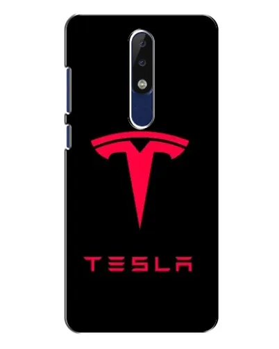 Чохол для Nokia 5.1 Plus (X5) з картинкою «Tesla Red Logo»
