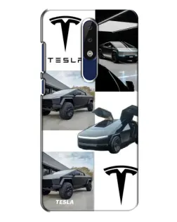 Чохол для Nokia 5.1 Plus (X5) з картинкою «Колаж Cybertruck Tesla»