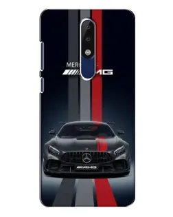 Чехол для Nokia 5.1 Plus (X5) с картинкой «Mercedes — белый карбон» Чехол для Nokia 5.1 Plus (X5) с картинкой «Mercedes — белый карбон»