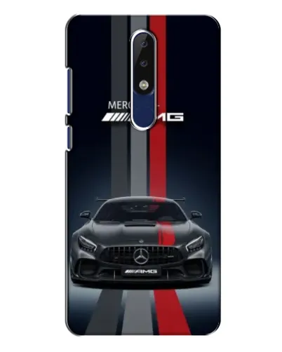 Чохол для Nokia 5.1 Plus (X5) з картинкою «Mercedes — білий карбон» Чохол для Nokia 5.1 Plus (X5) з картинкою «Mercedes — білий карбон»