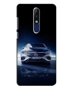 Чохол для Nokia 5.1 Plus (X5) з картинкою «Нічний Mercedes EQ»