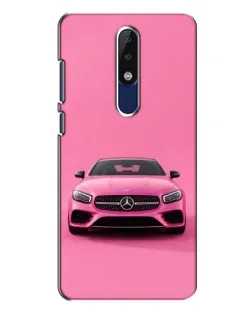 Чехол для Nokia 5.1 Plus (X5) с картинкой «Розовый Mercedes AMG»