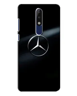Чехол для Nokia 5.1 Plus (X5) с картинкой «Mercedes на металле»