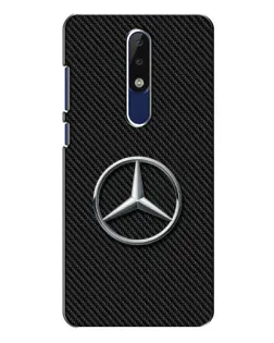 Чехол для Nokia 5.1 Plus (X5) с картинкой «Карбоновый Mercedes стиль»