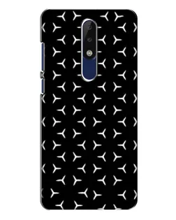 Чехол для Nokia 5.1 Plus (X5) с картинкой «Mercedes паттерн звезд»