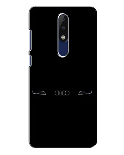 Чехол для Nokia 5.1 Plus (X5) с картинкой «Audi — световой подпись»