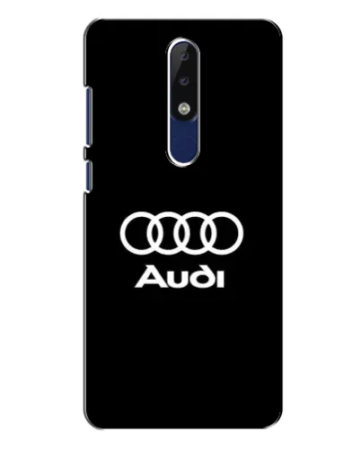 Чехол для Nokia 5.1 Plus (X5) с картинкой «Классическое лого Audi»