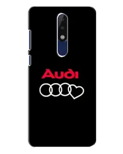 Чохол для Nokia 5.1 Plus (X5) з картинкою «Логотип Audi Heart»