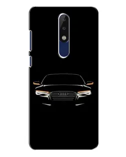Чехол для Nokia 5.1 Plus (X5) с картинкой «Audi — ночной контур»