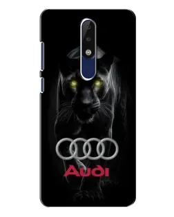 Чехол для Nokia 5.1 Plus (X5) с картинкой «Пантера и Audi»