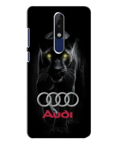Чехол для Nokia 5.1 Plus (X5) с картинкой «Пантера и Audi»