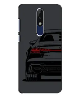 Чехол для Nokia 5.1 Plus (X5) с картинкой «Задняя часть Audi — арт»