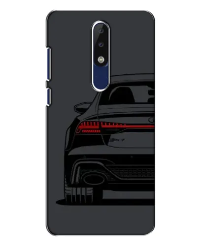 Чехол для Nokia 5.1 Plus (X5) с картинкой «Задняя часть Audi — арт»