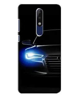 Чехол для Nokia 5.1 Plus (X5) с картинкой «Неоновый взгляд Audi»