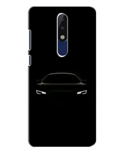 Чехол для Nokia 5.1 Plus (X5) с картинкой «Взгляд Audi в темноте»