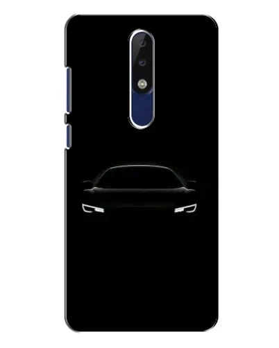 Чехол для Nokia 5.1 Plus (X5) с картинкой «Взгляд Audi в темноте»