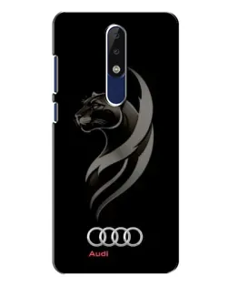Чехол для Nokia 5.1 Plus (X5) с картинкой «Графика — пантера и Audi»