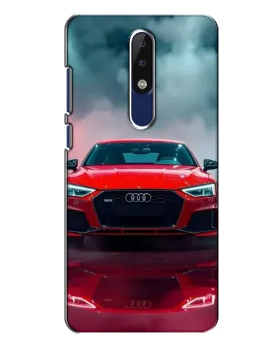 Чехол для Nokia 5.1 Plus (X5) с картинкой «Audi RS — красный стиль»