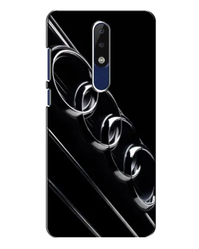 Чехол для Nokia 5.1 Plus (X5) с картинкой «Audi — абстрактные кольца»