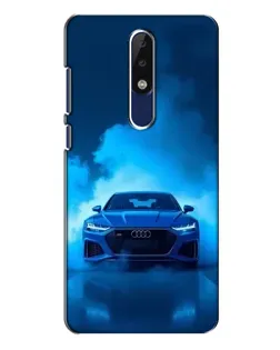 Чехол для Nokia 5.1 Plus (X5) с картинкой «Audi — голубая энергия»