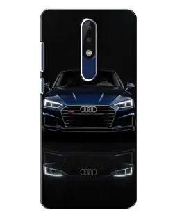 Чехол для Nokia 5.1 Plus (X5) с картинкой «Audi — ночное отражение»