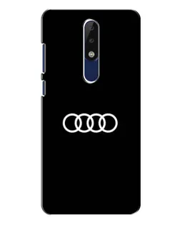 Чехол для Nokia 5.1 Plus (X5) с картинкой «Audi White Logo»