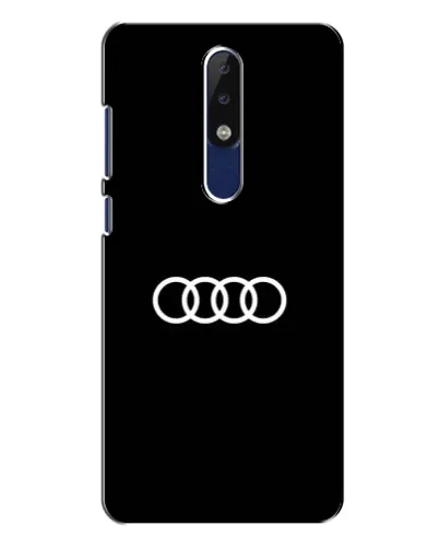 Чехол для Nokia 5.1 Plus (X5) с картинкой «Audi White Logo»