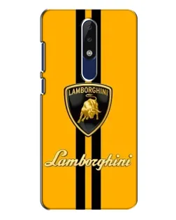 Чехол для Nokia 5.1 Plus (X5) с картинкой «Lamborghini Stripe желтый» Чехол для Nokia 5.1 Plus (X5) с картинкой «Lamborghini Stripe желтый»