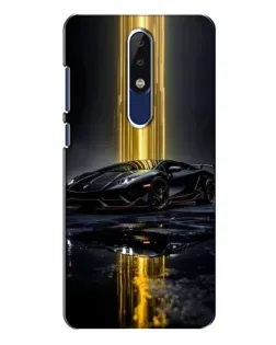 Чохол для Nokia 5.1 Plus (X5) з картинкою «Нічний Lamborghini драйв»