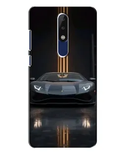 Чохол для Nokia 5.1 Plus (X5) з картинкою «Lamborghini золоті лінії»