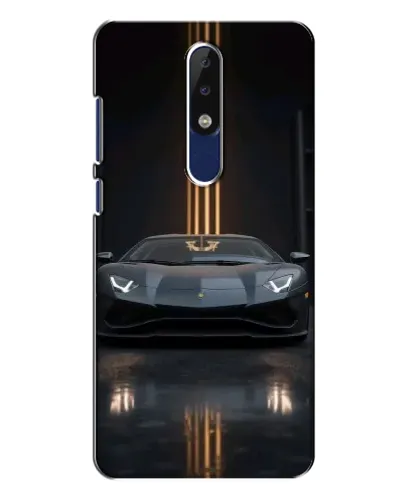 Чохол для Nokia 5.1 Plus (X5) з картинкою «Lamborghini золоті лінії» Чохол для Nokia 5.1 Plus (X5) з картинкою «Lamborghini золоті лінії»