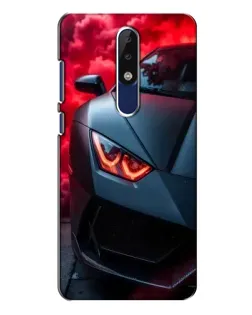 Чохол для Nokia 5.1 Plus (X5) з картинкою «Lamborghini червоне сяйво»