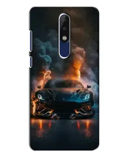 Чохол для Nokia 5.1 Plus (X5) з картинкою «Lamborghini димна естетика»
