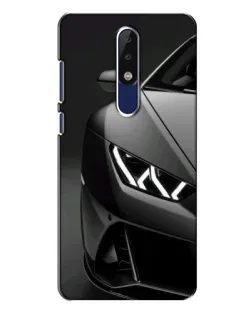 Чохол для Nokia 5.1 Plus (X5) з картинкою «Lamborghini фари деталізація»