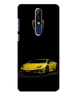 Чохол для Nokia 5.1 Plus (X5) з картинкою «Lamborghini жовтий акцент»