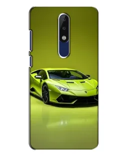 Чохол для Nokia 5.1 Plus (X5) з картинкою «Салатовий Lamborghini Huracan»