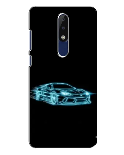 Чохол для Nokia 5.1 Plus (X5) з картинкою «Неоновий контур Lamborghini» Чохол для Nokia 5.1 Plus (X5) з картинкою «Неоновий контур Lamborghini»